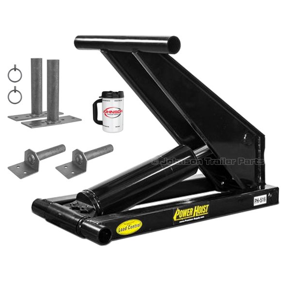 Premium Supply/Dexter PH516 Hydraulic Scissor Hoist Kit – 8 Ton (16,000 lb) Dump Trailer Power Hoist | Complete Hoist Only Kit