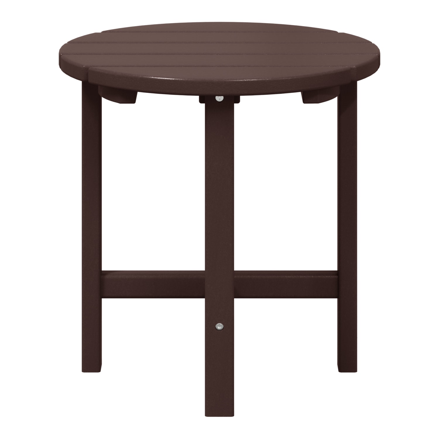 WestinTrends Adirondack Round Outdoor Side Table, Dark Brown photo 2