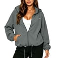 thumbnail image 4 of Lnmiateer Women Lightweight Waterproof Hooded Rain Jacket Zip Up Windbreaker With Pockets Packable Coat For Hiking Travel Outdoor Sports, 4 of 9