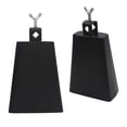 thumbnail image 4 of 6inch Black Metal Percussion Cowbell with Hanging Handle & Mallet, Drum Accessory, Professional Studio & Live Performance Instrument, 4 of 7