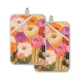 thumbnail image 7 of Yayeee Pot Holders Kitchen Heat Resistant with Pocket 7"x9.8" Cotton Oven Cooking Hot Pads, Abstract Floral, 7 of 7