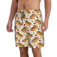 thumbnail image 2 of Fuzoiu Hot Dog 7 Print Men's Beach Shorts,Men's Swim Trunks,Quick Dry Board Shorts with Pockets,Men's Bathing Suits for Surfing, Running, and Casual Wear-Medium, 2 of 6