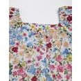 thumbnail image 4 of MoomayaWomens PrintedCotton Shirt Top, Square NeckPuffedSleeves Summer Short Top, 4 of 8