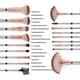 thumbnail image 2 of Make up Brushes, 18 Pcs Professional Makeup Brush Set Synthetic Kabuki Face Blush Lip Eyeshadow Eyeliner Foundation Powder Cosmetic Brushes Kit with P, 2 of 5
