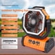 thumbnail image 2 of Ventilador para acampar al aire libre de 2 W mAh con carga USB y alimentación móvil, ventilador de suelo para acampar con cabezal vibratorio silencioso, 2 of 5