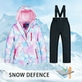 thumbnail image 3 of CONYUMN Girls Fall Outfits Boys Girls Ski Jacket Snow Jacket Pants Suits Windproof Winter Coats Size 5 Girls Clothes Girl Clothes Size 7-8 6X Girls Clothes (F,12), 3 of 6