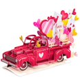 thumbnail image 1 of Tarjeta pop-up de papel Paper Love 3D Truck Romántico 25 x 18 cm, 1 of 8