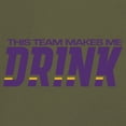 thumbnail image 3 of Team Makes Me Drink Long Sleeve T-shirt Baltimore Football Fan Gear Game Night, 3 of 7