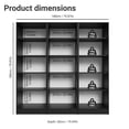 thumbnail image 3 of Madesa Kitchen Pantry Set Storage Cabinet 6 Doors 12 Utility Shelves 70"L Wooden Organization Unit for Kitchen 9 Adjustable Shelves Anti Tipping - Black, 3 of 9