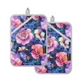 thumbnail image 7 of Yayeee Pot Holders Kitchen Heat Resistant with Pockets 7"x9.8" Cotton Oven Cooking Hot Pads, Colorful Art Flowers, 7 of 7