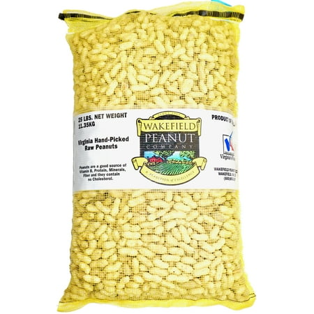 Virginia Peanuts Bulk Inshell Animal Peanuts for Squirrels, Birds, Deer, Pigs and a Wide Variety of Wildlife, 25LB