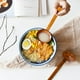 thumbnail image 5 of Juego de vajilla con cuchara de madera con mango largo, cuchara para sopa de fideos con cuchara ranurada, herramienta de cocina, 5 of 14