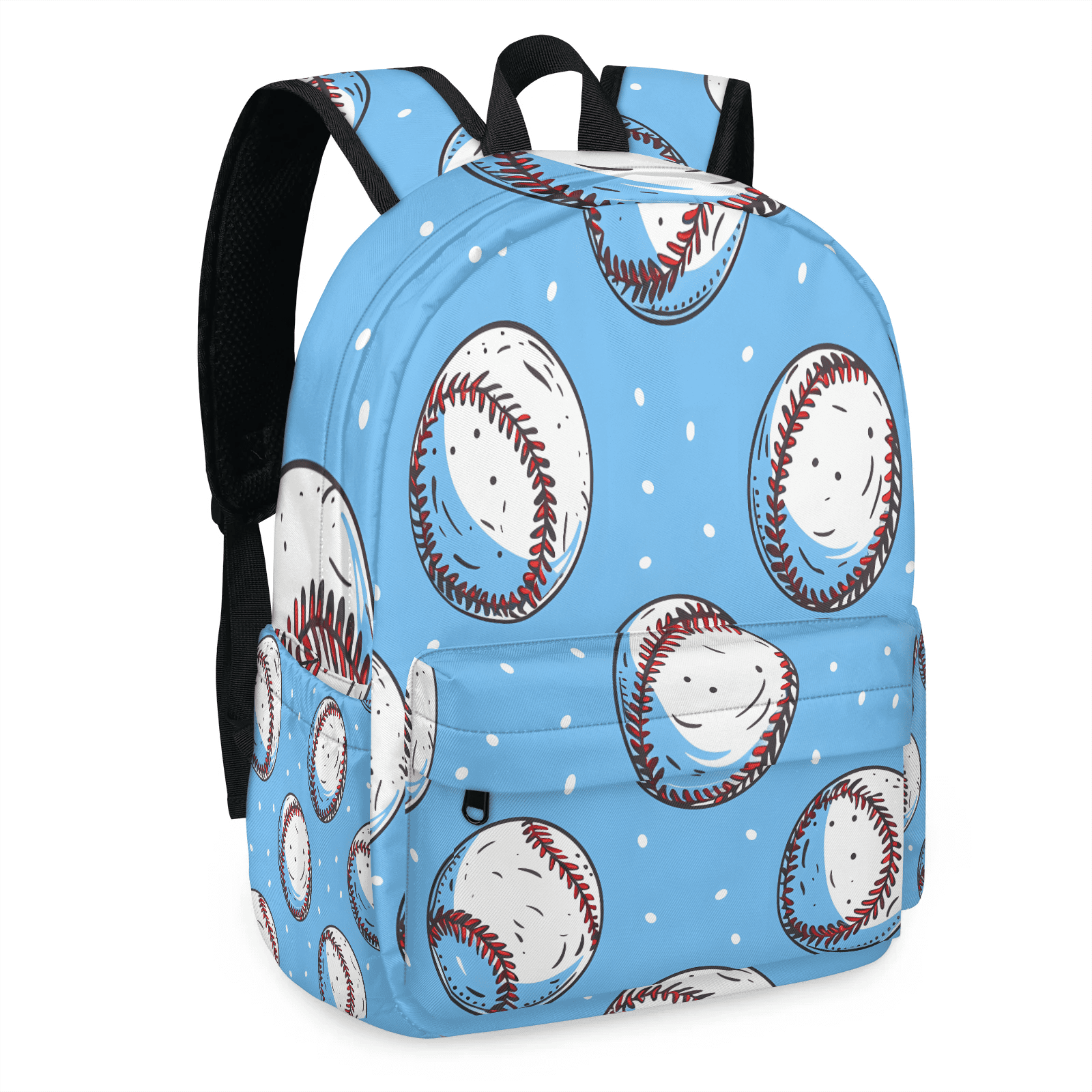 Herdesigns Baseball Sports Backpack for Men Women, Lightweight Laptop Backpack 16.3 Inch Cool Ball Casual Daypack for Travel Work Commuter