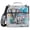 Elephants Birds, variant on 3 Ring Zipper Binder with Shoulder Strap Waterproof Trapper Keeper 2 Inch D-Ring 500 Sheets Capacity Lake in Mountains