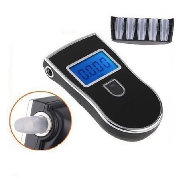 AT-818 Testeur d'Alcool Professionnel de Police Numérique, Analyseur d'Alcool LCD, Détecteur, Précision Élevée