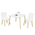 thumbnail image 2 of iRerts Kids Table and Chair Set, 3 Pieces Wood Kids Activity Table with 2 Chairs, Kids Play Table Set for 3-8 Year Old, Childrens Table and Chairs for Reading, Drawing, Jigsaw Puzzles, 2 of 9