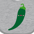 thumbnail image 4 of Inktastic Green Chili Pepper Kawaii Boys or Girls Baby Bib, 4 of 4