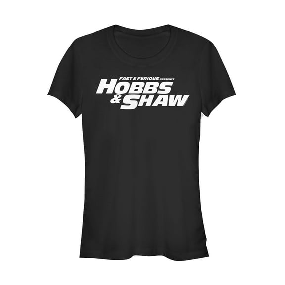 Junior's Fast & Furious Hobbs & Shaw Classic Logo  Graphic Tee Black Medium