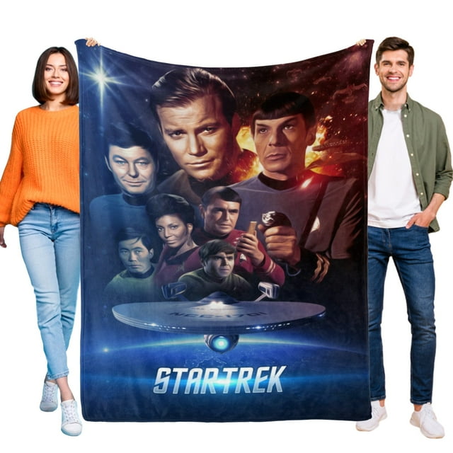 STAR TREK anti-pilling, suave, ligera, esponjosa y acogedora de lujo para hogar y cocina – Perfecta para niños y adultos,200X150cm