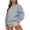 Gray, variant on Cute Sweatshirts For Womens Long Sleeve Oversized Crewneck Fleece Hoodies Fall Fashion 2026 Teen Girls Cute Winter Clothes Sweater Loose Fit Pullover Y2K Brown XL