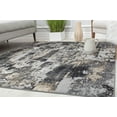 thumbnail image 4 of Rugs America Astor AD40A Onyx Black Transitional Abstract Black Area Rug, 2'6"x8', 4 of 9