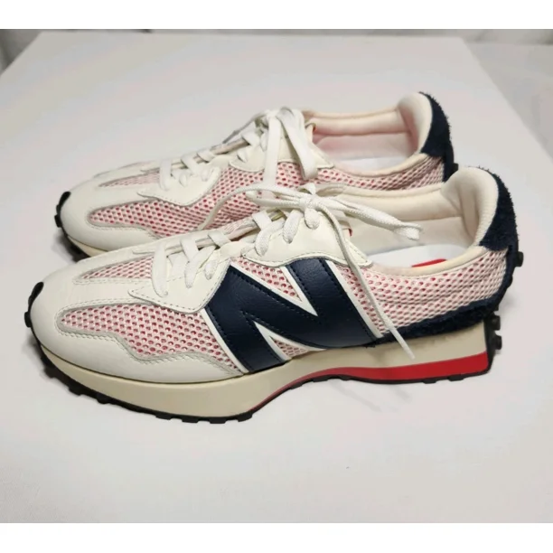 New Balance 327 Mens Size 10.5 White Red Blue MS327OG The Intelligent Choice
