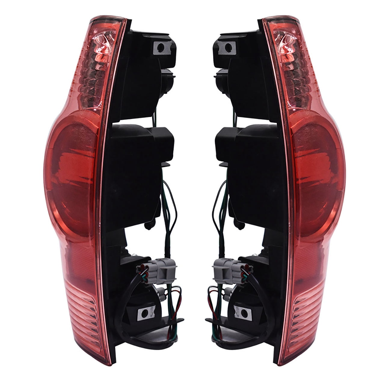 Labwork 2pcs Red Rear Tail Light Lamp Housing Assembly Fit for Toyota Tacoma 2005 2006 2007 2008 2009 2010 2012 2013 2014 2015, Rear Left & Right