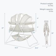 Dream On Me Karley Bassinet, Cool Gray