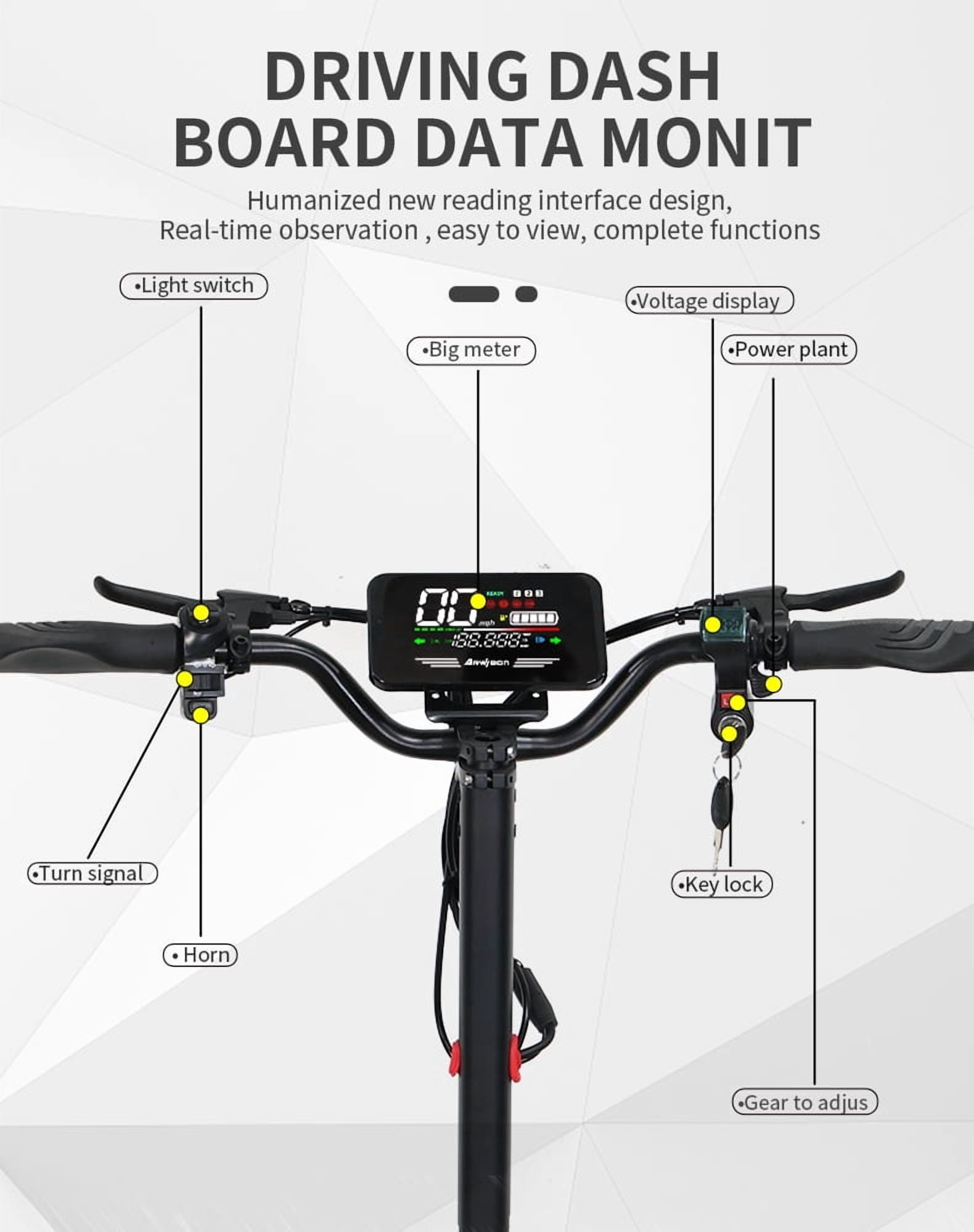 GT06 Electric Scooter for Adults, 1200W Peak ,48V 23.4AH Foldable Fast E Scooter, Up to 30MPH Top Speed, 11" Off-Road Tires, 330lbs MAX Load