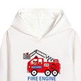 thumbnail image 5 of 4-5 Years Toddler Boys 2 Piece Outfit Set Fire Engine Graphic Hoodie and Pants, 5 of 5