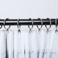 thumbnail image 5 of Uxcell 1.3'' Curtain Rings with Eyelet for Curtain Rod Metal Silver Tone Pack of 20, 5 of 7