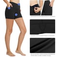 thumbnail image 6 of BALEAF Women's 5" Active Wear High Waist Yoga Shorts with Side Pockets Black L, 6 of 7