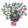 Party Central Club Pack of 12 Purple and Gold Gleam 'N Burst Mardi Gras Centerpieces 15"