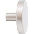 thumbnail image 4 of Contemporary Round Cabinet Knob, 1-1/2 Inches, Zinc Base Material, Satin Nickel by Stone Harbor Hardware, 4 of 4