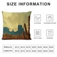thumbnail image 5 of PHYHOO Throw Pillow Cushion Cover, Arid Country Landscape with Sunset in Stone and , Decorative Square Accent Pillow Case, Yellow Brown White, 5 of 5