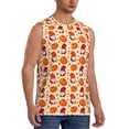 thumbnail image 2 of Kdxio Gnomes Pumpkin And Mushrooms for Men's Muscle T-shirt,Sleeveless for Workout Running Athletic Gym Lounge Casual, 2 of 5