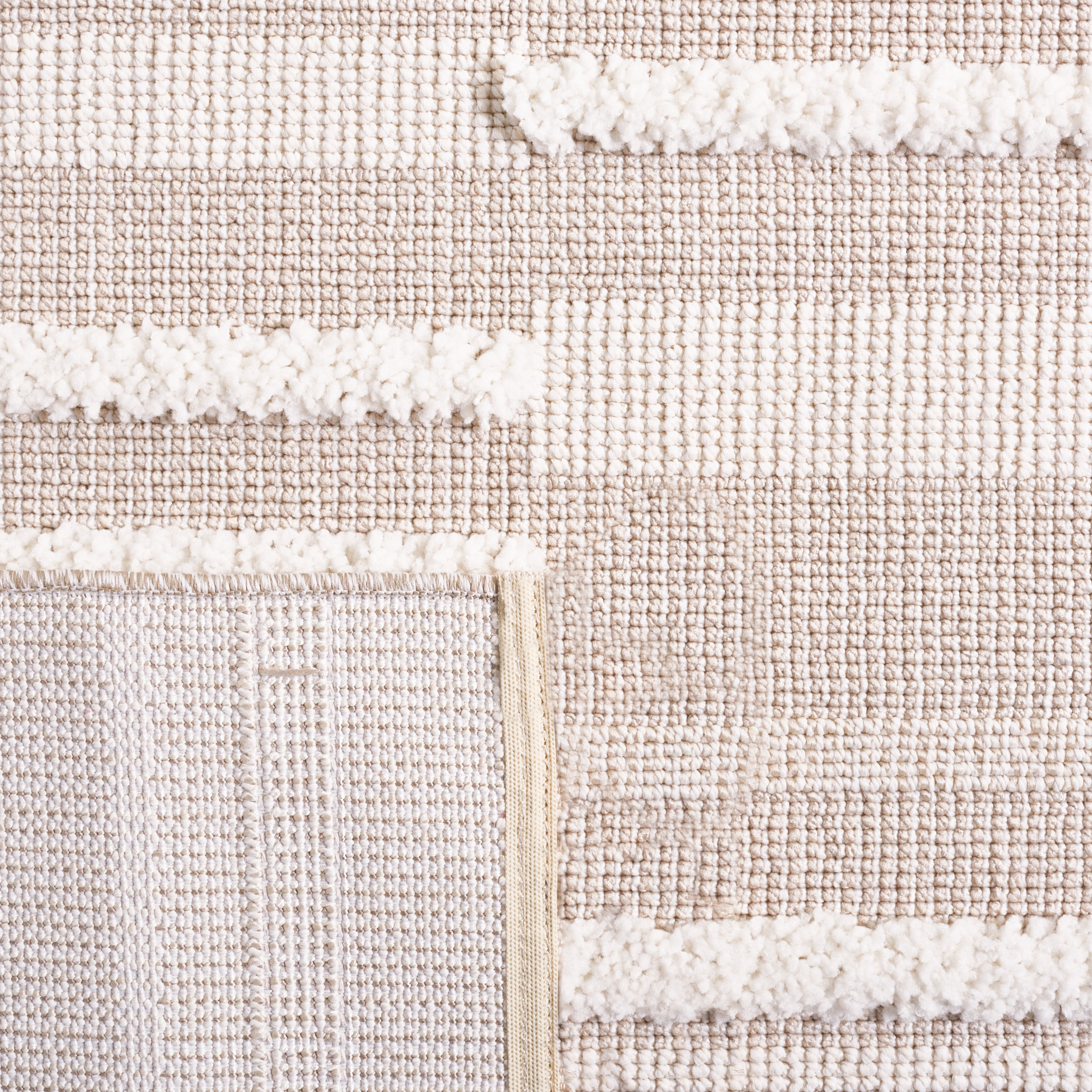 SAFAVIEH Trends Craig Geometric Runner Rug, Beige/Ivory, 2'2" x 9'