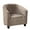 Brownness, variant on CJC Velvet Club Chair Cover 2-Piece Stretch Tub Slipcover Plush Chair Covers Armchair Sofa Couch Cover, Brownness