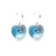 thumbnail image 3 of Juego de aretes y cadena con dije en forma de Corazón, plata mexicana ley .925, Aqua, 3 of 5