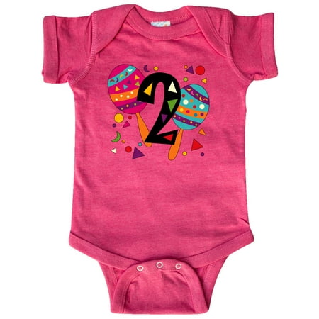 

Inktastic Second Birthday Cinco de Mayo- Maracas Gift Baby Boy or Baby Girl Bodysuit