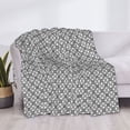 thumbnail image 3 of Yiaed Gray Plaid Print Blanket Throw Blanket Soft Cozy Flannel Blanket for Home Bed Sofa Couch Chair-50"x40", 3 of 6