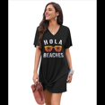 thumbnail image 3 of Vestido de Verano para Mujer con Escote en V, Mangas y Laterales con Gafas Negras M, 3 of 8
