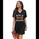 thumbnail image 3 of Vestido de Verano para Mujer con Escote en V, Mangas y Lateral, Gafas Negras L, 3 of 8