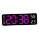 thumbnail image 4 of Reloj de decoración de pared Macarena Digital moderno Brillo automático luz blanca, 4 of 8