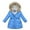 Dark Blue, variant on XBASW Toddler Kids Girls Winter Parka Coat Waterproof Puffer Cotton Jacket Hooded Warm Outwear Med-Length Children Cotton Jacke for 3-12 Years