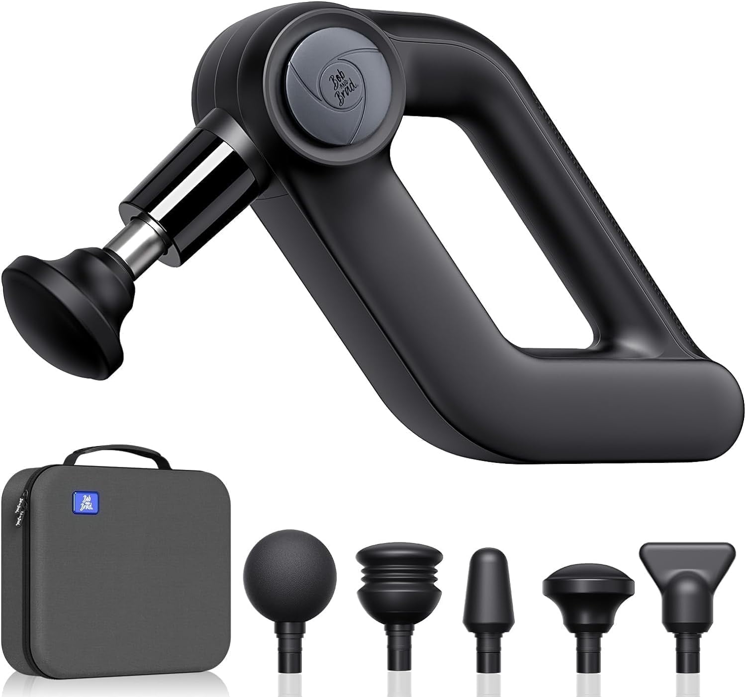 Bob and Brad D5 Pro Massage Gun Percussion Deep Tissue for Athletes Handheld Muscle Massager Pain Relief FSA and HSA Eligible