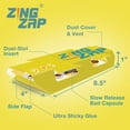 thumbnail image 3 of ZingZap Roach Glue Trap Banana 13-Pack, Capsulated Natural Ingredients Bait, 2X Faster Catch, Sticky Glue Trap for Roaches, Ants, Millipedes, Silverfish & Beetles, Children-&-Pet-Safe, 3 of 8