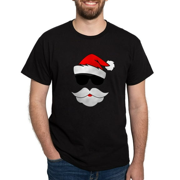 CafePress - Cool Santa Claus Dark T Shirt - Men's Classic Graphic Cotton T-Shirt