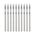 thumbnail image 1 of Unique Bargains Juego de brocas para uñas de esmeril de 10 piezas para uñas acrílicas Herramientas de arte de uñas de 3/32 pulgadas 44.4 mm de longitud Azul, 1 of 1