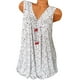 thumbnail image 4 of Camiseta sin mangas con cuello en V sin mangas, chaleco holgado para mujer, camiseta de verano, blanco, XXL AweSitey AP001998-05, 4 of 5
